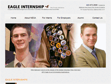Tablet Screenshot of eagleinternship.com